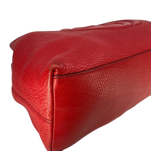 GUCCI Pebbled Calfskin Medium Soho Chain Shoulder Bag - Picture 6 of 9